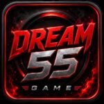 Dream55 Game logo with red and silver gaming design